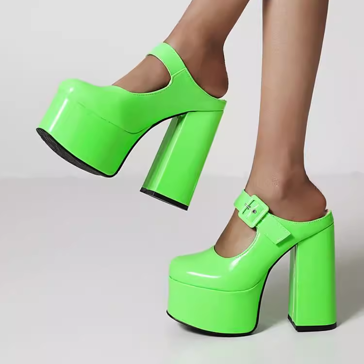 Platform Heeled Terlik