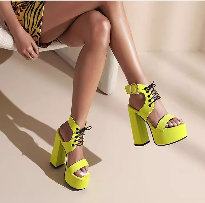 Platform Heeled Summer Shoes
