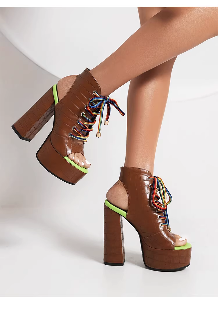 Platform Heeled Summer Bot