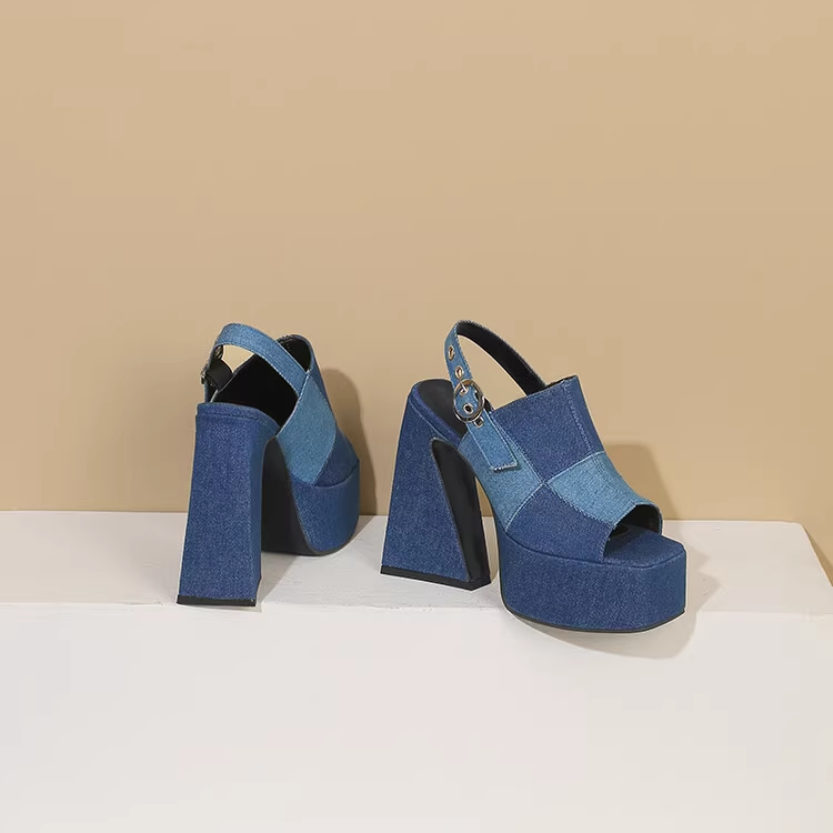 Platform Heeled Summer Kot Ayakkabi